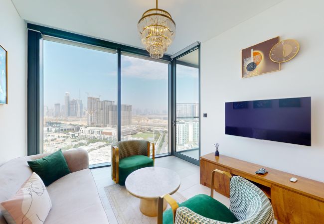 Apartment in Dubai - Primestay - 1BR Sobha Waves + Study in Al Meydan