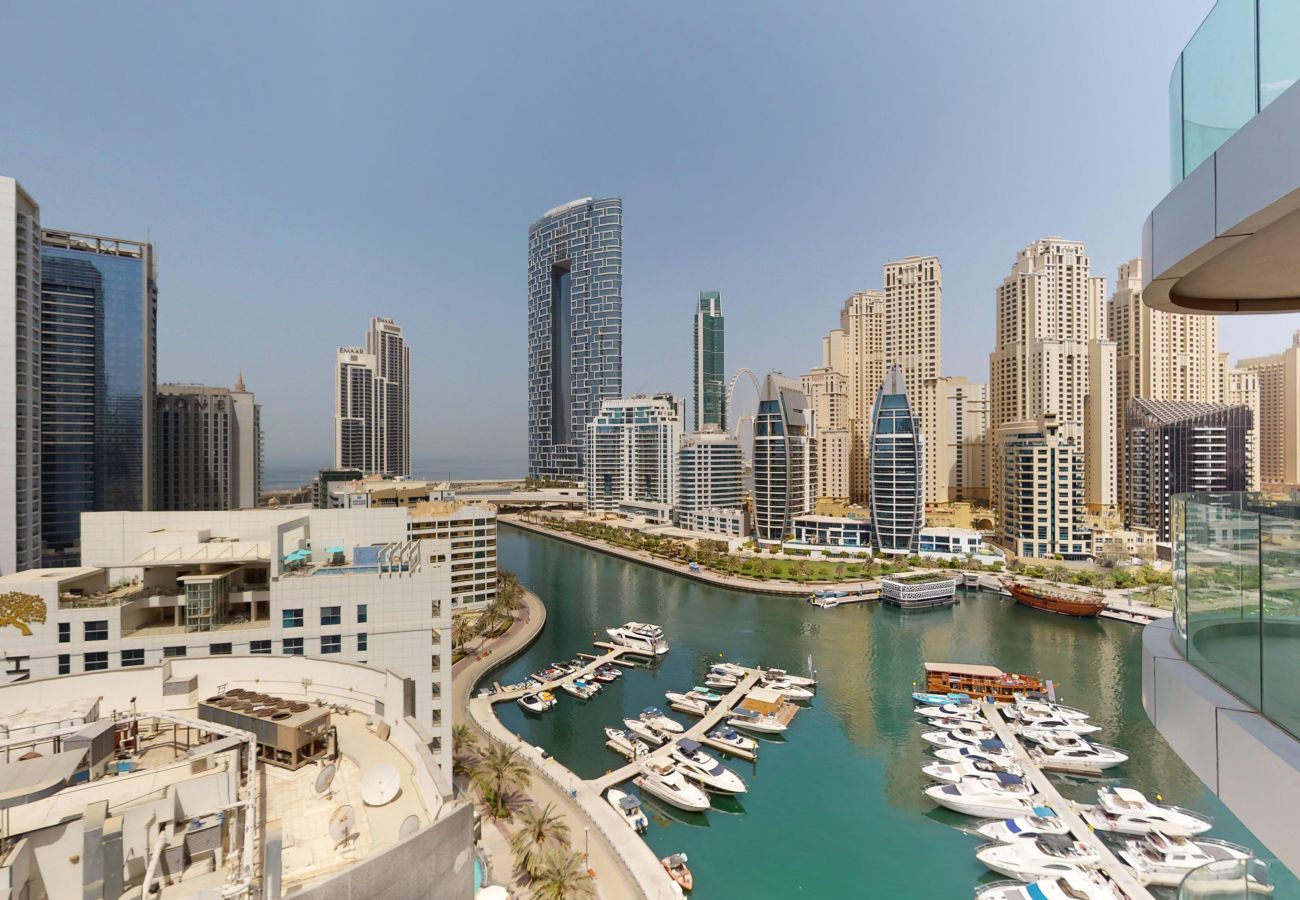 Apartment in Dubai - Primestay - Spacious Studio in Dubai Marina with Marina View 