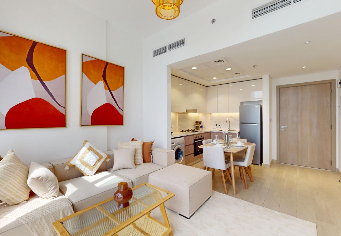 Apartment in Dubai - Primestay  - Minimalist 1BR in Azizi Riviera